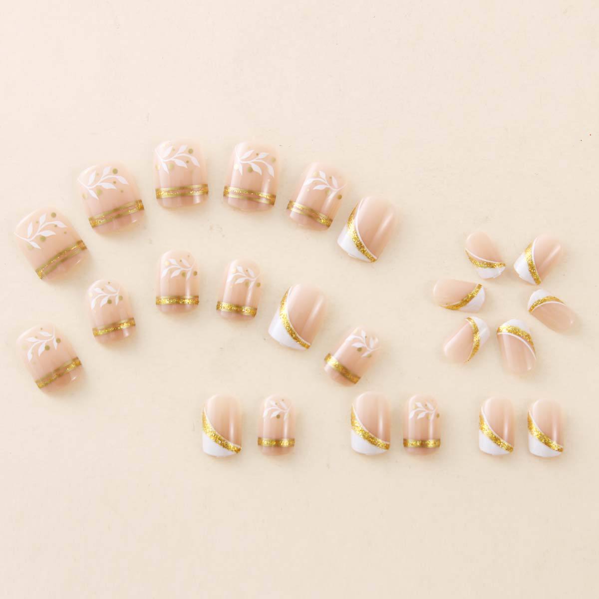 Nail Art Fake Nails - Nude Short Square Press On Nails