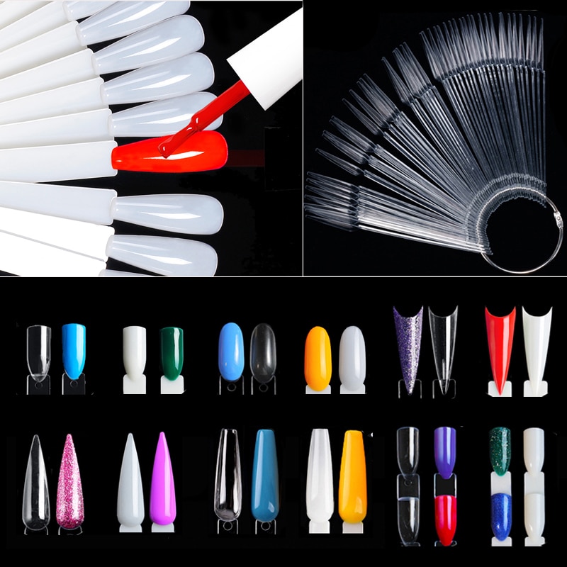 Nail Art Quotes - Nail Display Sticks Clear Natural Colors