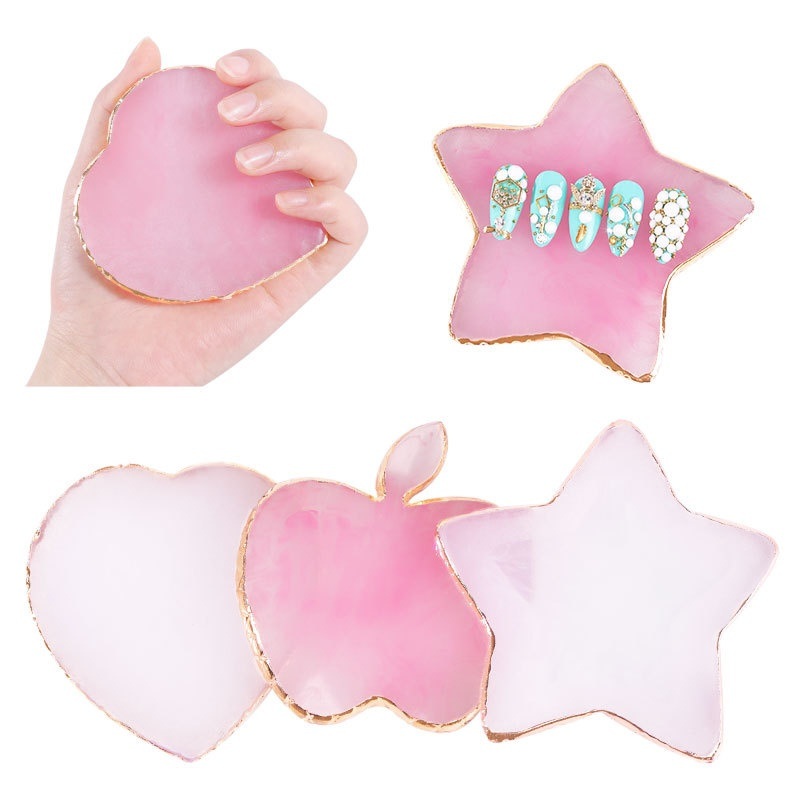 Nail Art Quotes - Resin Agate Stone Nail Art Palette