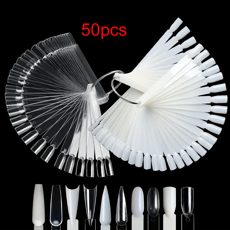 Nail Art Quotes - 50 Nail Sample Sticks with Rings,