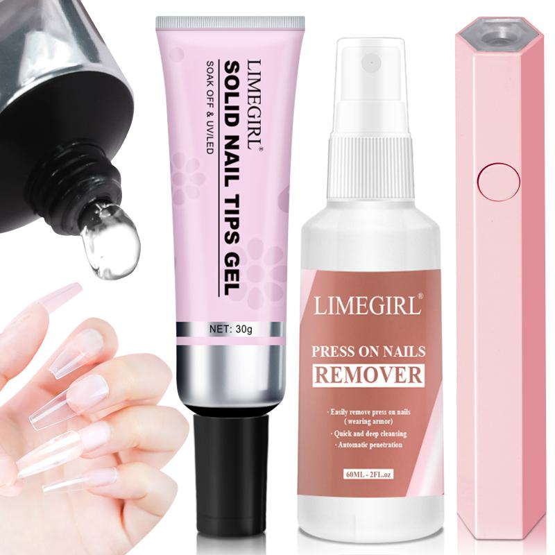 Nail Art Fake Nails - 30g Soft Transparent Nail Tips Gel