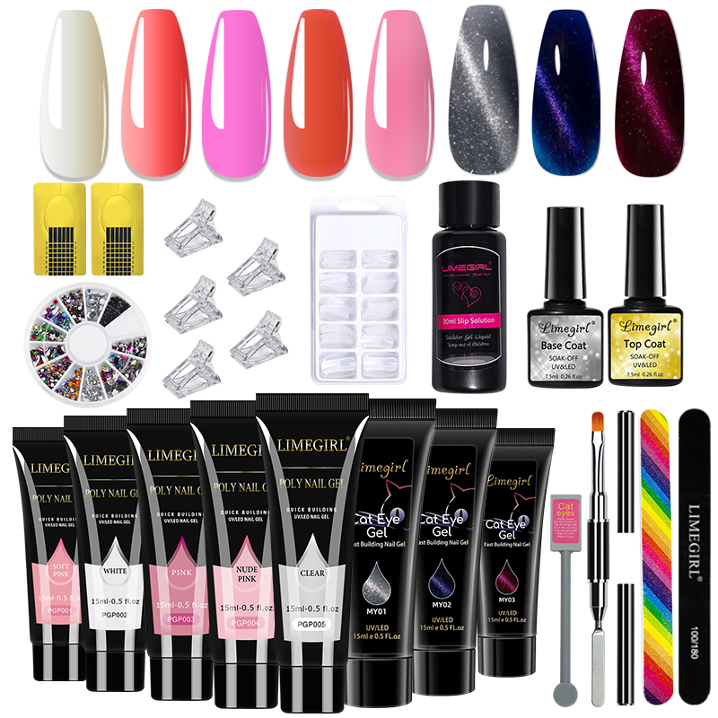 LIMEGIRL 15ml Nail Art Kit Pol - Nail Art Extension Cat Eye recension och pris