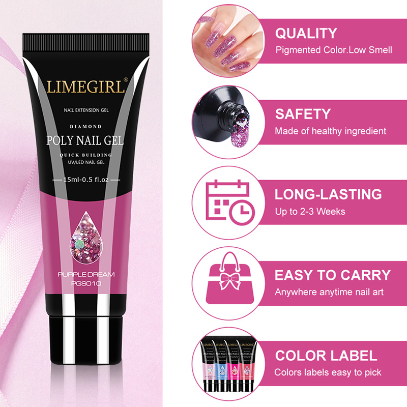 LIMEGIRL 15ml Nail Art Kit Pol - Nail Art Extension Cat Eye recension och pris