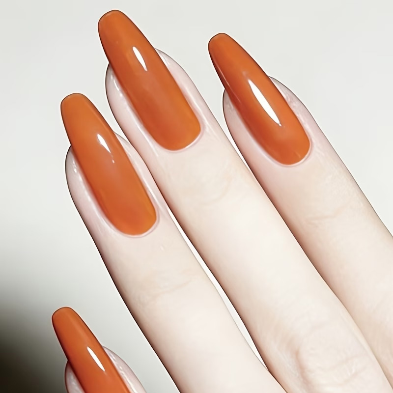 Caramel Orange Nail Strengthen - Nail Art Orange recension och pris