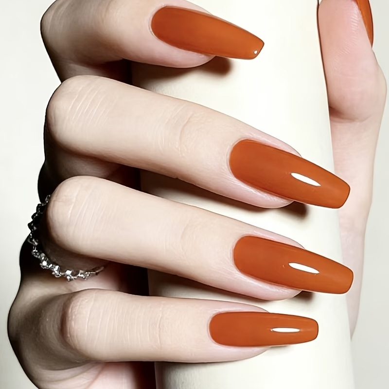 Caramel Orange Nail Strengthen - Nail Art Orange recension och pris
