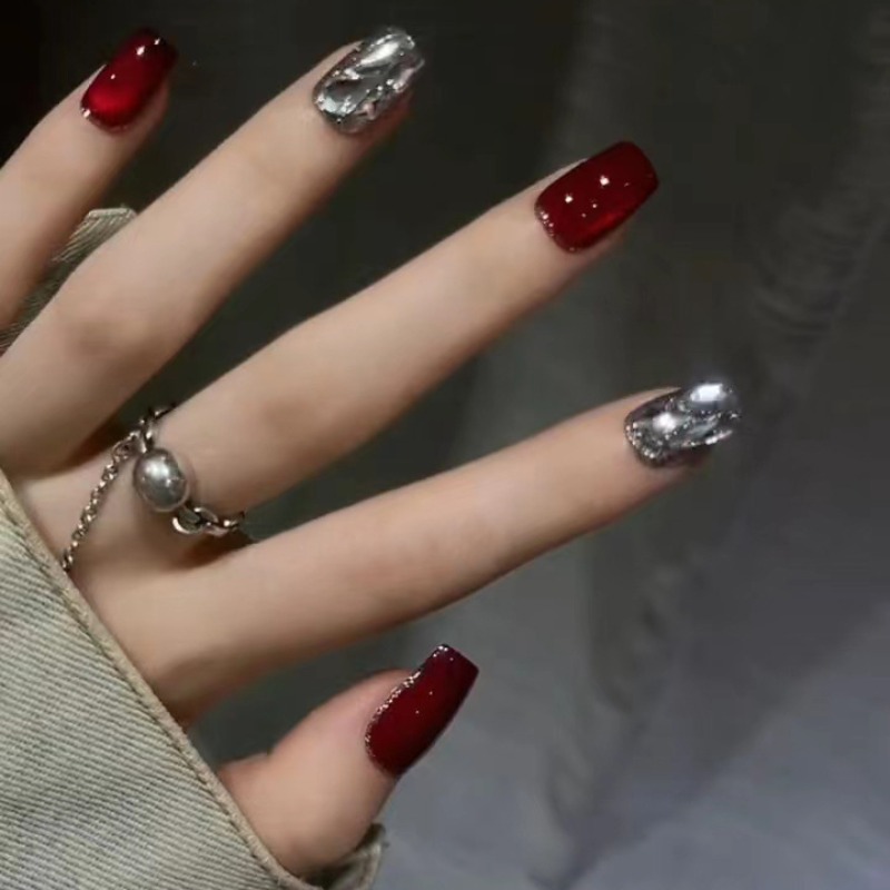 24pcs Summer Short Presss on N - Nail Art Fake Nails recension och pris