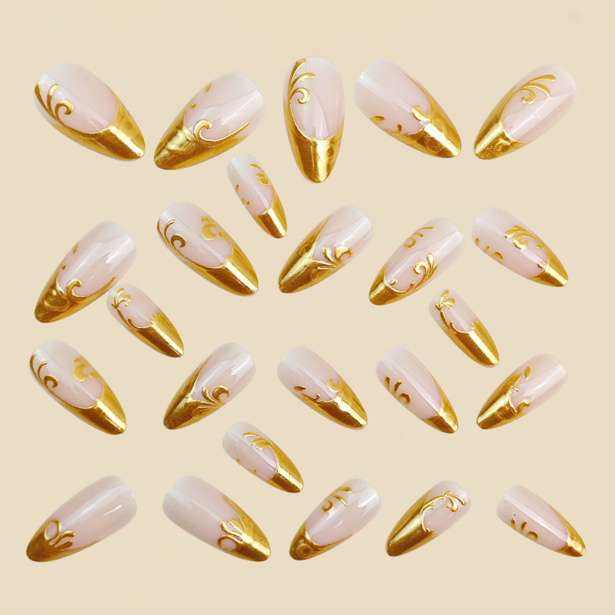 3D fake nails for women girls  - Nail Art Fake Nails recension och pris