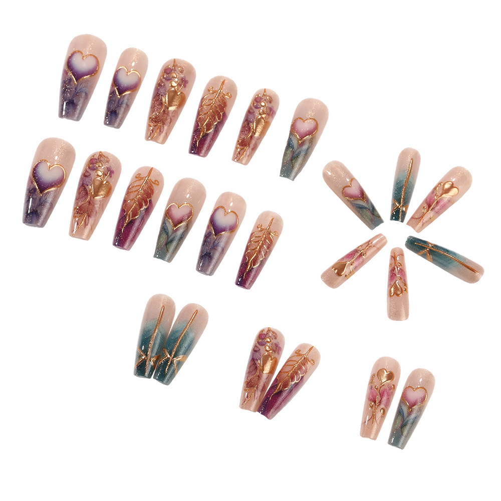 24pcs/set 3D fake nails for wo - Nail Art Orange recension och pris