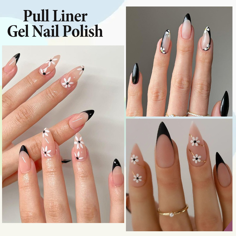 LILYCUTE 5ml White Black Liner - Nail Art Orange recension och pris