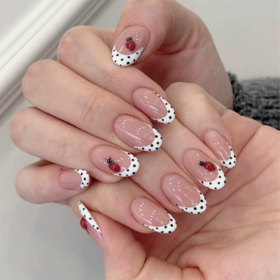 24Pcs Almond False Nails Sets  - Nail Art Fake Nails recension och pris