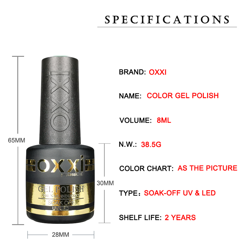 OXXI 8ml Semi-permanent Varnis - Nail Art Orange recension och pris