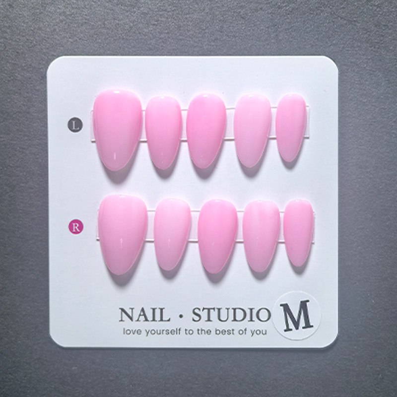 10pcs Almond Press on Nails Ha - Nail Art Orange recension och pris