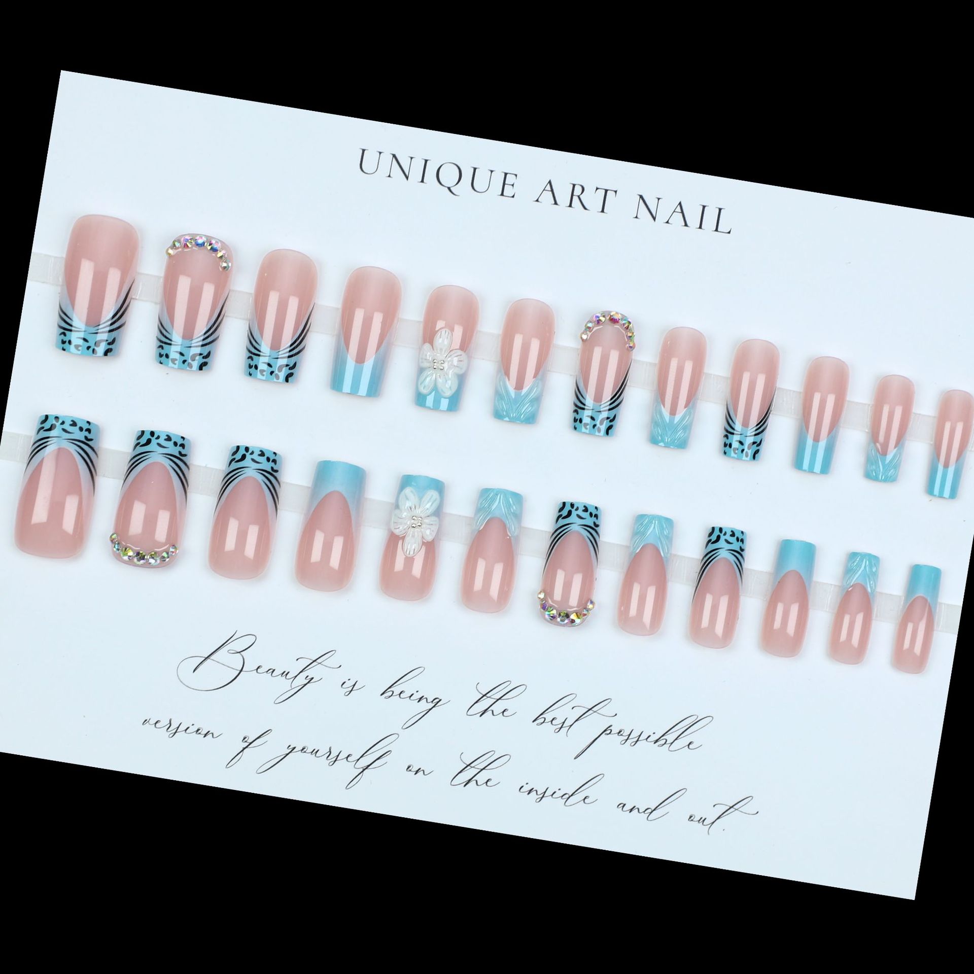 Medium fake nails for women gi - Nail Art Orange recension och pris