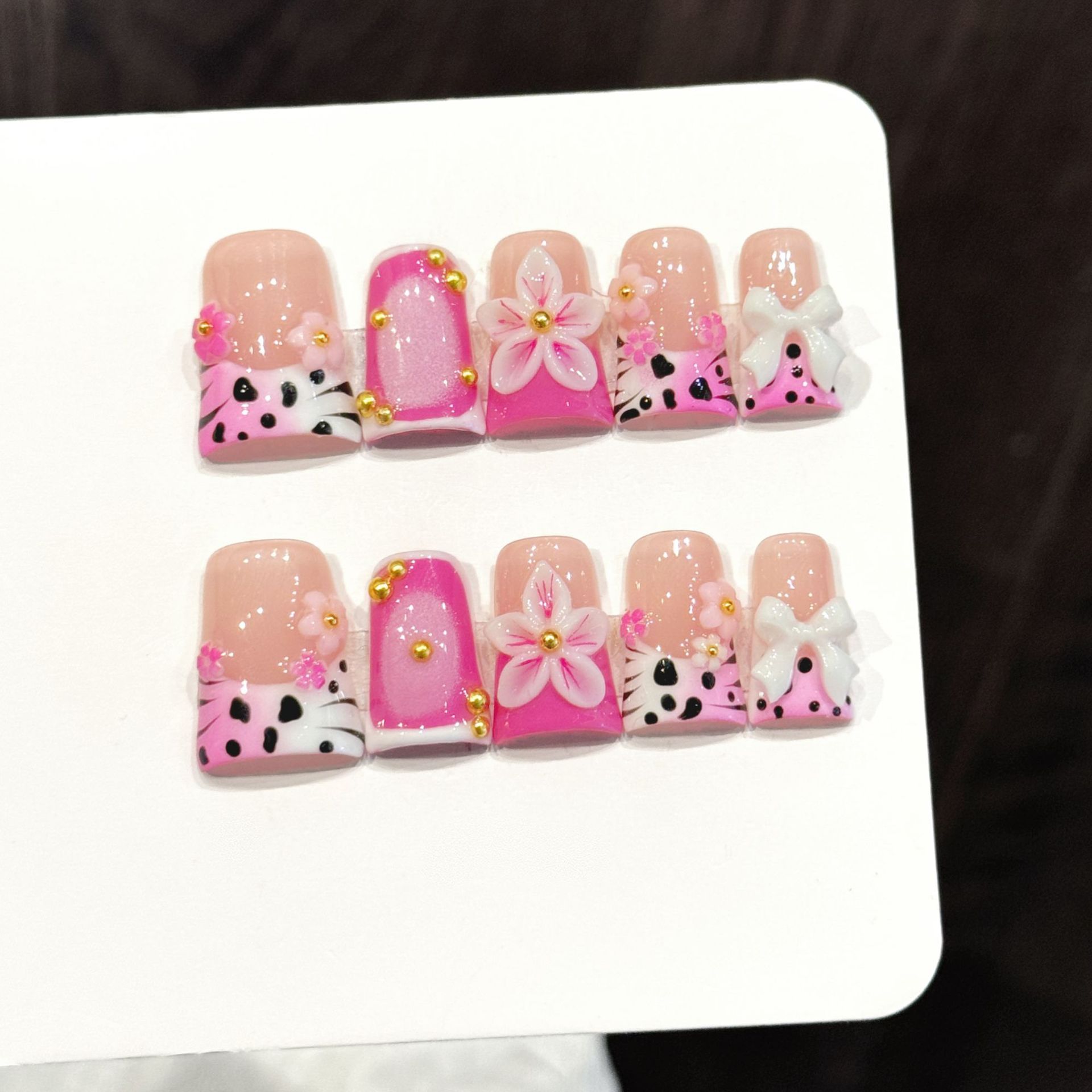 10pcs Ocean Style Fake Nails D - Nail Art Fake Nails recension och pris