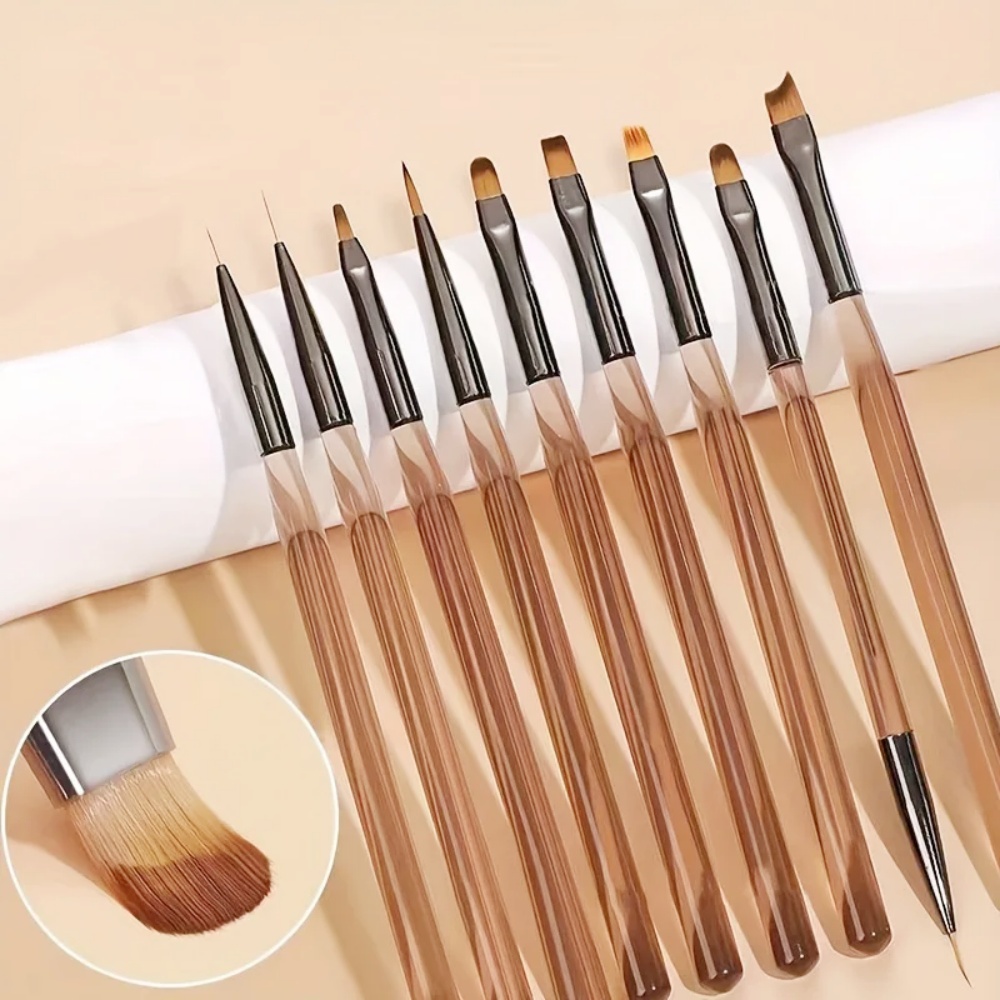 9PCS Nail Brush for Nail Art D - Nail Art Quotes recension och pris