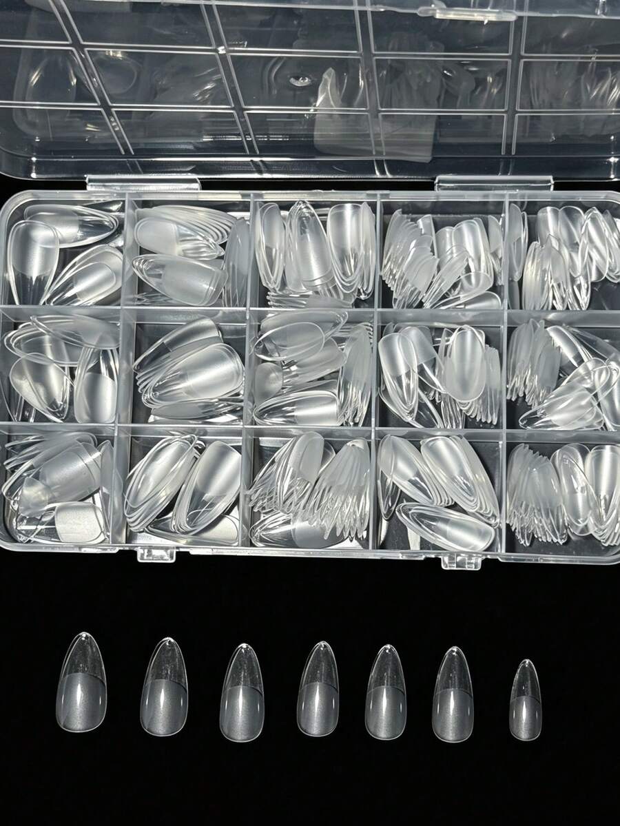 330pcs Short Almond Acrylic Ma - Nail Art Fake Nails recension och pris