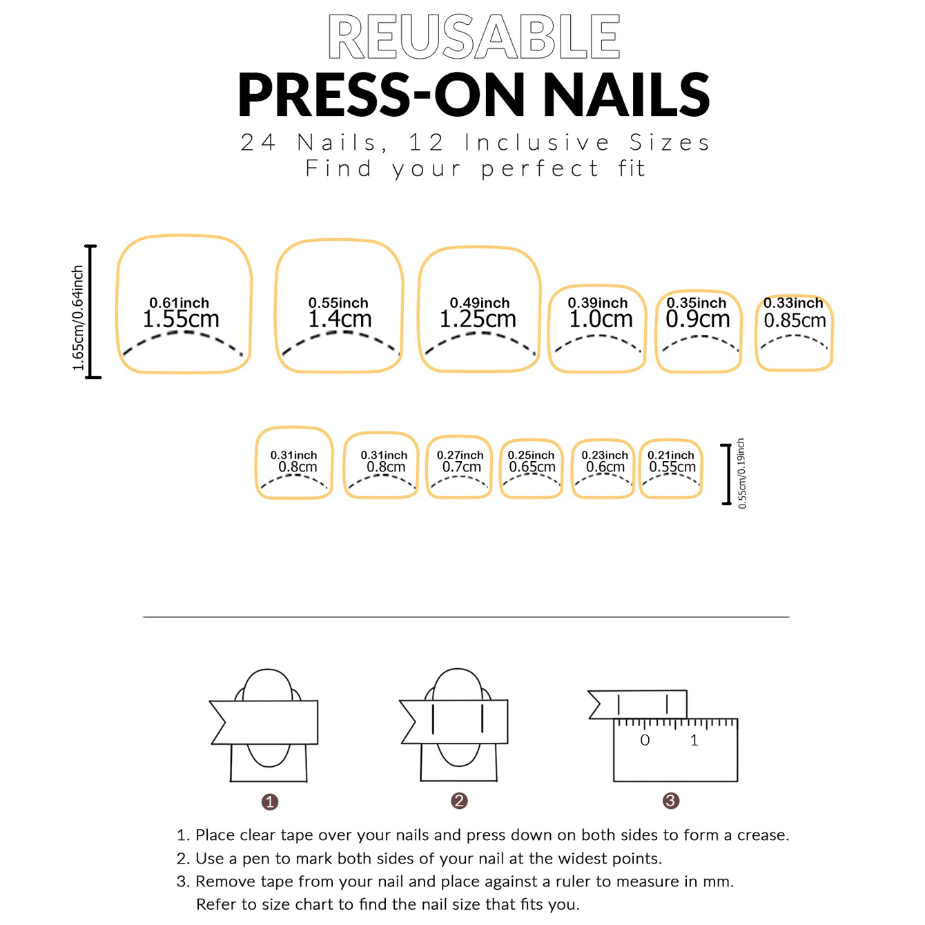 360Pcs Short Square Press On T - Nail Art Fake Nails recension och pris
