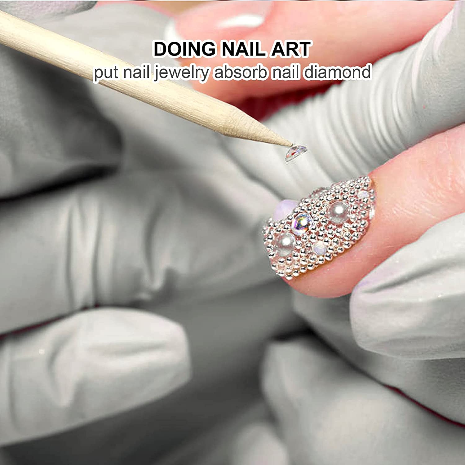 100/50Pcs Orange Wood Nail Sti - Nail Art Orange recension och pris
